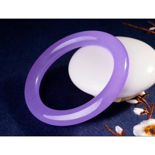 100% real violet jade bangle natural handmade jade bracelets purple jade bangle bracelet for women