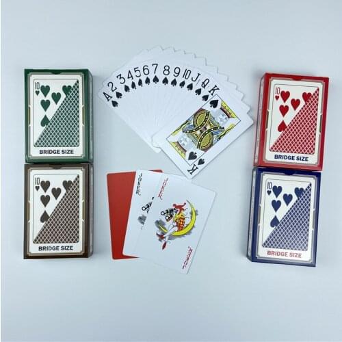100% PVC Playing Cards Plastic Poker Card Game Waterproof 4 Colors Texas Hold'em Blackjack Game Gold Card Board Entertainment