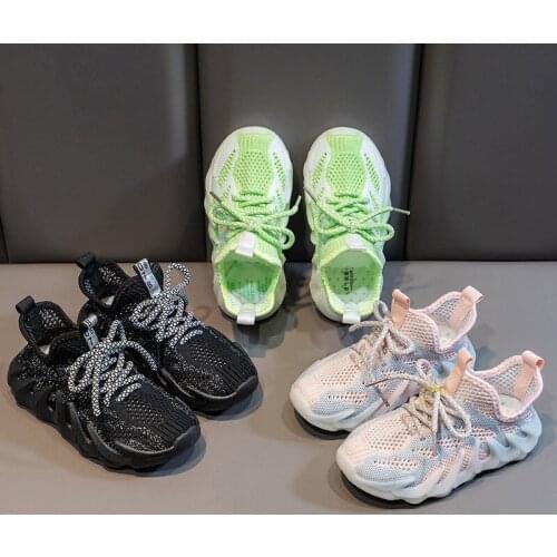 2021 Children Non-Slip Breathable Mesh Casual Sneakers for Kids Sport Shoes High Quality Lightweight Outdoor Comfortable Shoes