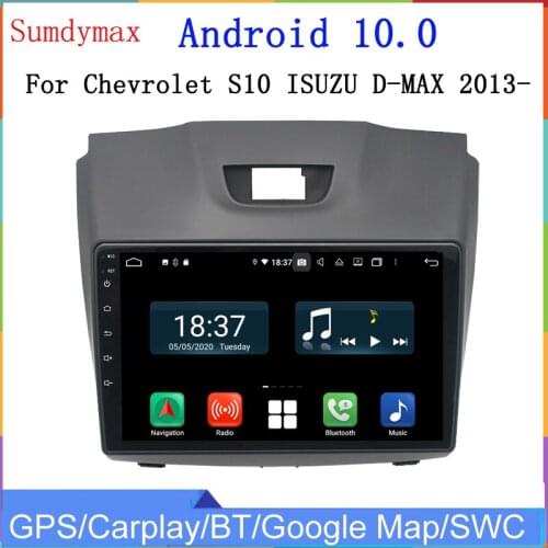 9inch 4+128GB Android 10 Car DVD Multimedia player for Chevrolet S10 ISUZU D-MAX 2013-2018 car radio stereo gps navigation audio