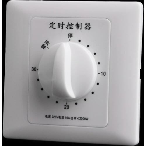 AC 220V Timer Switch Control Pump Mechanical Countdown Control Interruptor 30/60/120 Minutes null