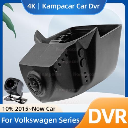 Kampacar Dashcam VW12-D For Volkswagen Tayron Touran Tiguan 2 II 2d mk2 L Passat 330 TSI R 2017 To 2020 Y Wifi Car Dvr Camera