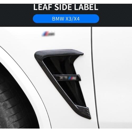 Side Fender Air wing Vent Trim For BMW X3 G01 / X4 G02 Specialized Carbon Fiber + Upgrade Car Accessories Decoration Stickers