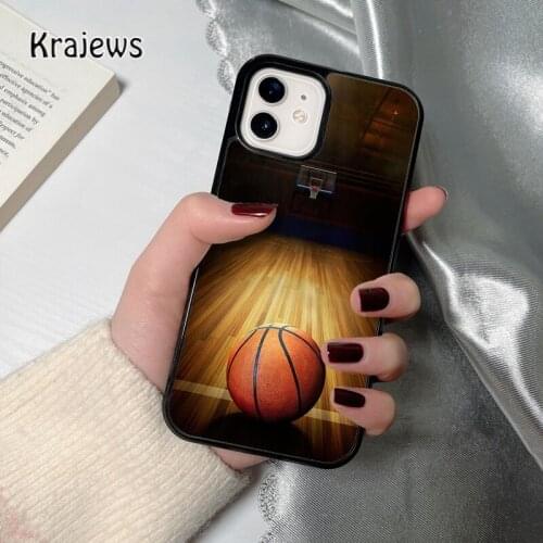 Krajews Basketball Picture Skins coque Phone Case for iPhone 12 mini 5 6S 7 8 PLUS X XS XR 11 PRO MAX SE 2020 Cover Funda Shell