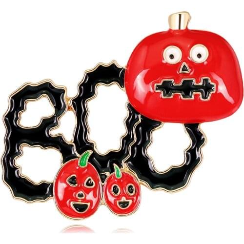 CINDY XIANG New Creative Halloween Cartoon Brooches For Women And Men Enamel Funny Alloy Pumpkin Brooch Pins Party Jewelry Gift