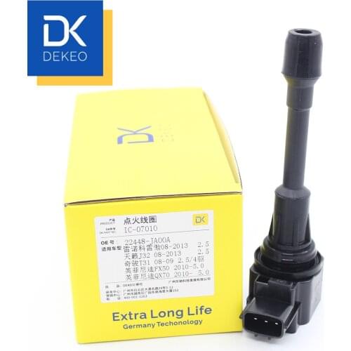 DEKEO For INFINITI EX FX G M Q60 Q70 QX50 QX70 NISSAN 370Z Cube Juke Micra NV200 Qashqai Sentra X-Trail Ignition Coils 22448-JA0