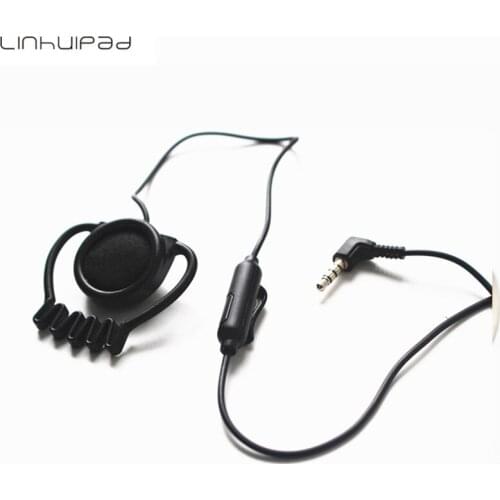 Linhuipad Tour guide System Hook Earphone 1-bud Earpiece Single Side Headsets with Mic Universal 500pcs/lot