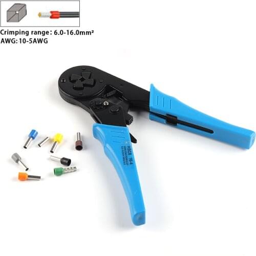 HSC8 16-4 Square Tubular terminal crimping pliers electrical clamp For 6.0-16.0mm2 (10-5AWG ) Terminal crimping tool