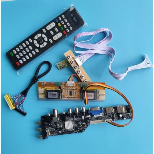 Kit LTM170EU-L11/LTM170EU-L21 1280X1024 AV TV USB DVB-T2 DVB-T Panel HDMI-compatible VGA Digital LCD Controller board 4 CCFL 17"
