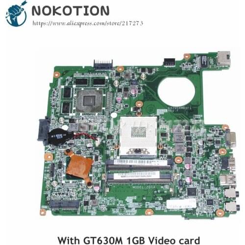 NOKOTION DAZQSAMB6F1 NBM7511001 NB.M7511.001 Laptop Motherboard For Acer aspire E1-471 MAIN BOARD GT630M 1GB Video card