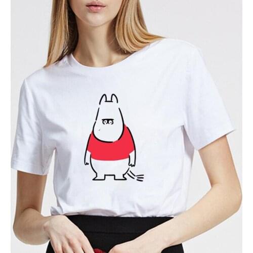 Fashion Hippopotamus Print T-shirt Graphic Tee Shirt Femme Funny T Shirt Women Tops Casual Tshirt Harajuku Shirt Camiseta Mujer