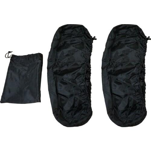 Motorcycle Pairs Black Waterproof Lid Covers Audio Speaker Lid For Harley Touring Saddlebag