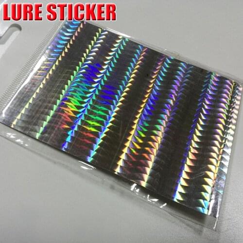 NEW product 2018 HOT lure sticker Multi-layer color change 10bag/lot (2paper in each bag total 20papers)