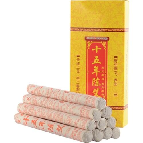 10pcs Wormwood 15 Years Special Grade Moxibustion Strip 18×200mm for Beauty Salon Home Office SP99
