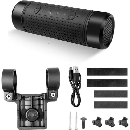 Kebidu Portable Jakcom OS2 Outdoor Bluetooth Speaker Waterproof 5200mAh Power Bank Bicycle Subwoofer Bass LED light+Bike Mount
