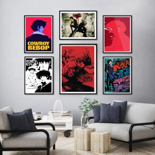 Cowboy Bebop Sui Japanese Animation Poster Art Silk Print Oil Painting Modern Furniture Living Room Bedroom Decorative Painting