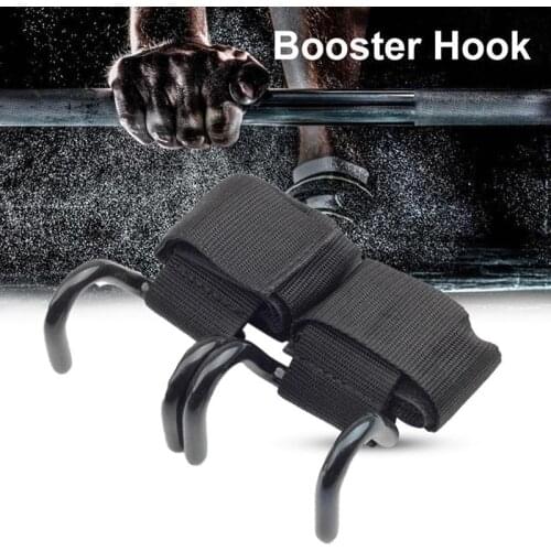 Adjustable Strong Steel Hook Grips Straps Weight Lifting Strength Training Gym Fitness Black Wrist Support Lift Straps