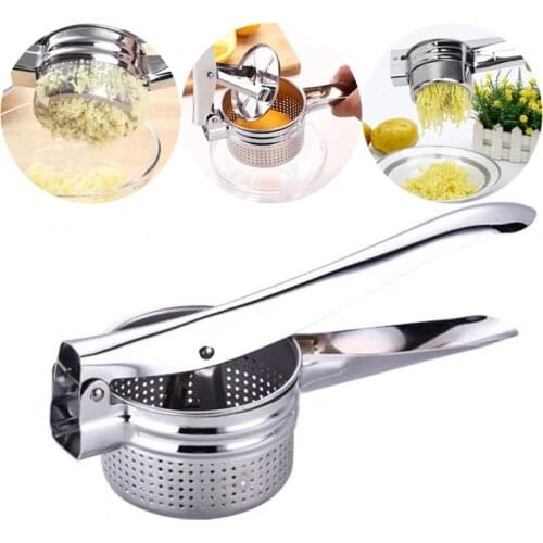 Stainless Steel Manual Juicer Press Squeezing Potatoes Baby Food Supplements Machine Fruit Vegetable Mashers Kitchen Tools