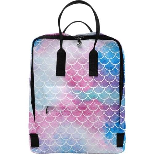 New Fish Scale Sequins Cool 3d Backpacks Men Women School Bags Multi Pocket Travel Bag 3D Teenage Notebook Backpack Shoulder Bag