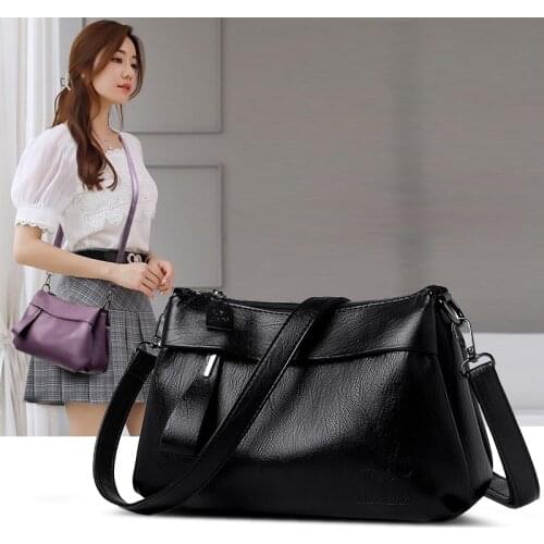 Fashion Womens Bag Summer Trend Shoulder Bag Designer Luxury Crossbody Bags Solid Color PU Leather Female Handbag And Purse
