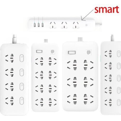 Xiaomi mi WIFI Smart Socket Plug Household Extension Cable Power Board 3/5/6/8 Hole 3 USB Fast Charging 2500W 10A 250V EU US