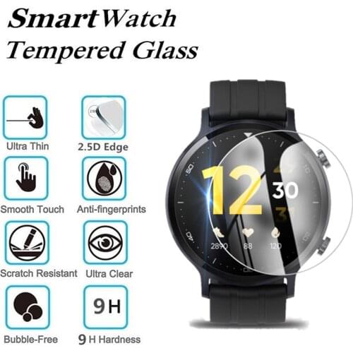 Tempered Glass Film For Realme Watch S Pro Smart Watch Anti-Scratch 9H Ultra Clarity Screen Protective Film Guard