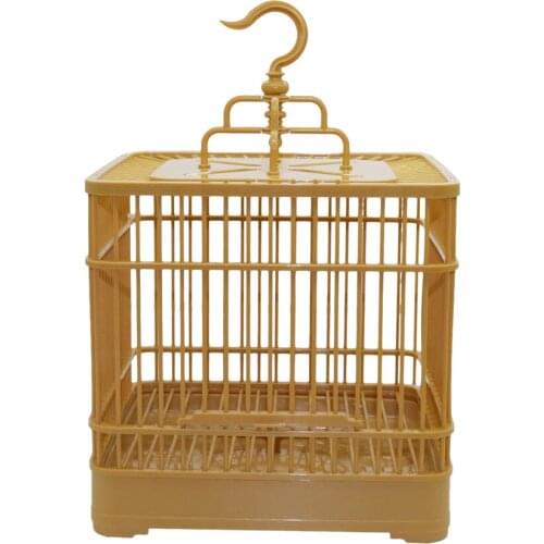 1 Set Assembled Bird Cage with Feeder and Drinker Portable Breathable Birds Feeding Nest Home Pet Bird Supplies