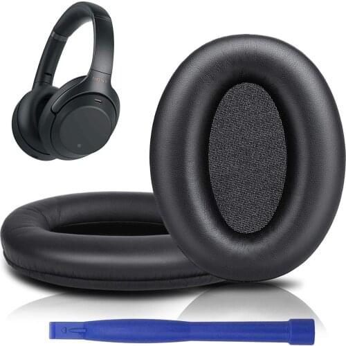 1Pair Soft Protein Leather Memory Foam Ear Pads Cushions Replacement Earpads For Sony WH-1000XM3 WH1000XM3 Over-Ear Headphones