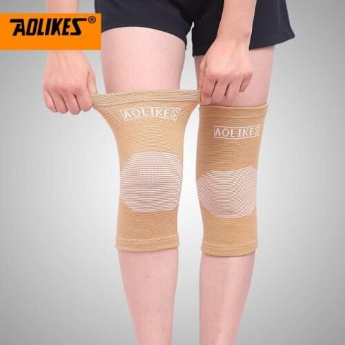 1 Pcs Outdoor Sport Fitness Knee Leg Support Gym Sleeve Elasticated Bandage Pad Charcoal Knitted Elbow Joint Protector For Women