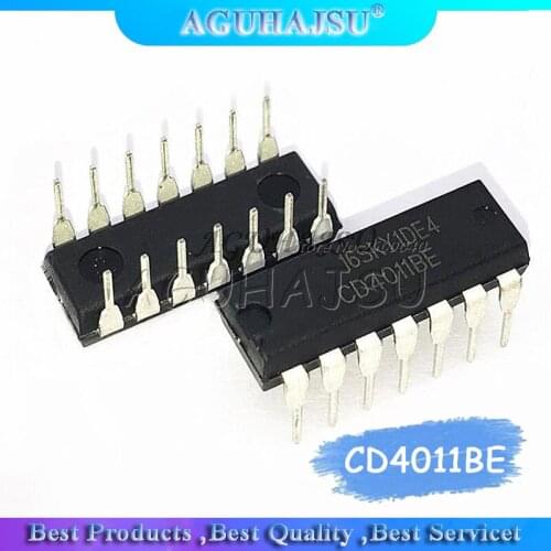 10PCS CD4011BE CD4011 DIP14 DIP New original