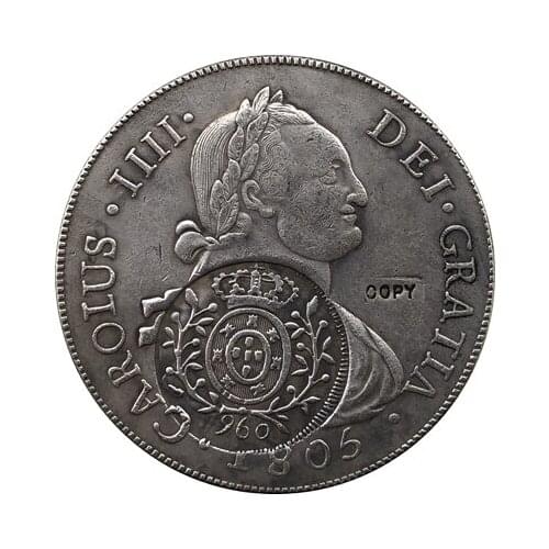 1805 Brazil 8R coins COPY COINS