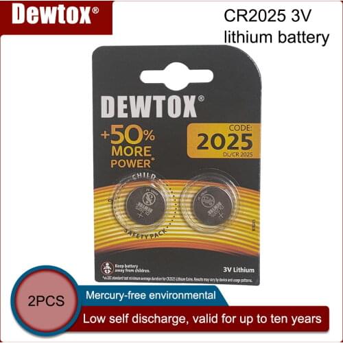 2PCS Original for DURACELL CR2025 Button Cell Battery 3V Lithium Batteries for Watch Toy Computer Calculator Control DLCR 2025
