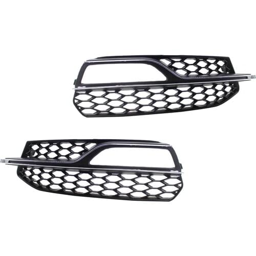 2x Front Fog Light Grilles Direct Replaces for Audi A3 S-Line 14-16