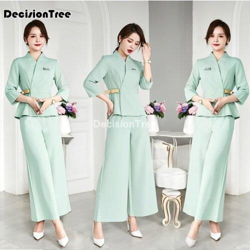 2021 spa uniform for beauty salon for thai massage smocks for work beauty uniforms foot bath technician costume salon uniforms