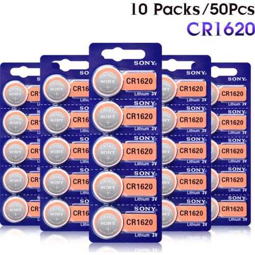 4Pcs/Lot Sony Original cr1620 Button Cell Batteries For Watch 3V Lithium Battery CR 1620 BR1620 Remote Control Calculator