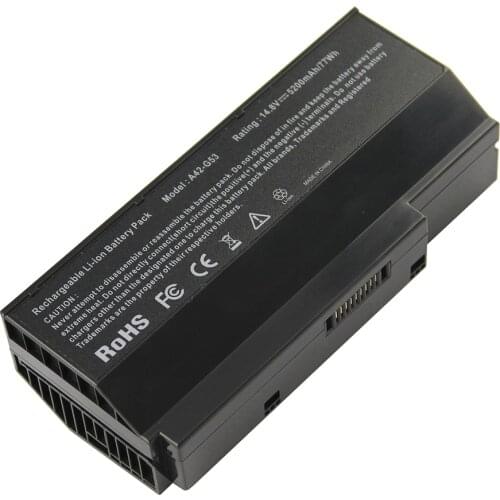 5200mAh for Asus Laptop battery A42-G73 A42-G53 G73-52 G73J G73JH G73JW G73JH-A1 G73JH-A2 G73JH-RBBX05 G73JH-X1 G73JH-X2 G73S