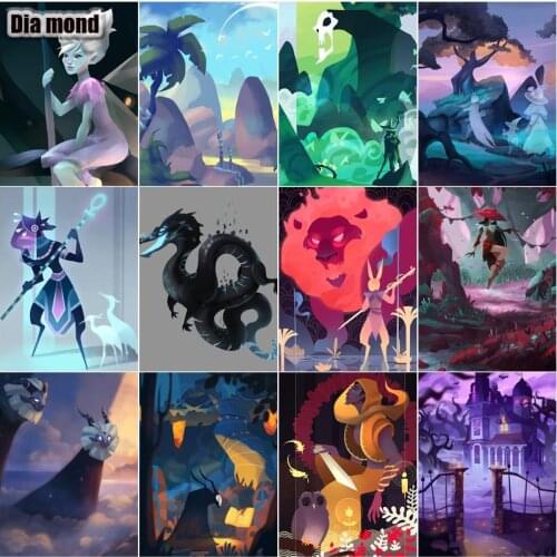 Diamond Painting Anime Full Square/Round Drill Diamond Embroidery Cartoon Animal Home Decoration DIY Cross Stitch Mosaic Picture