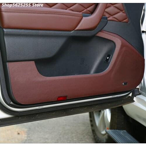 Car Door Anti-kick Pads Carbon Fiber Leather Sticker for Great Wall Haval H9 2021 Accessories 2020 2019 2018 2016 2015