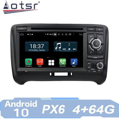 AOTSR Car Auto Android 10 Radio For AUDI TT MK2 8J 2006 - 2014 Multimedia Player GPS Navigation IPS AutoRadio 2 Din DVD Stereo
