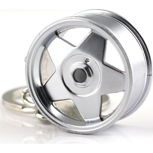 Borbet Wheel Rim Model Keychain Creative Accessories Auto Part Car Keyring Key Chain Ring Keyfob Key Holder