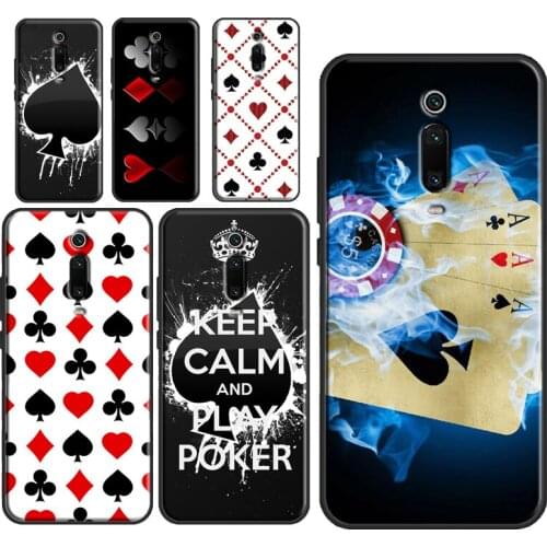 Spades Poker Play Cards Ace Art Case For Xiaomi Mi A3 9 9T 10 Max3 Mi Note 10 Pro Lite Case For POCO F2 Pro F1 X3 Cover