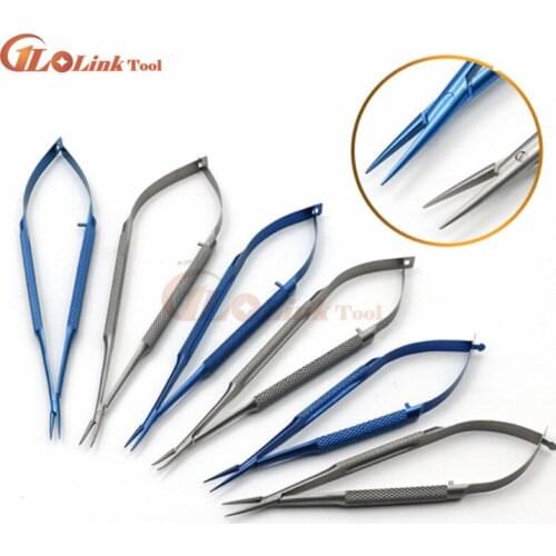 Titanium Alloy Surgical Dental Castroviejo Needle Holders Ophthalmic Instruments Device Unlock Needle Holder Surgery Tools