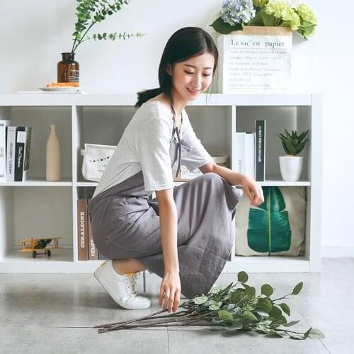 Linen Simple Florist Apron Dress Work Waitress Kitchen For Cooking Baking Restaurant Extra Dropshipping