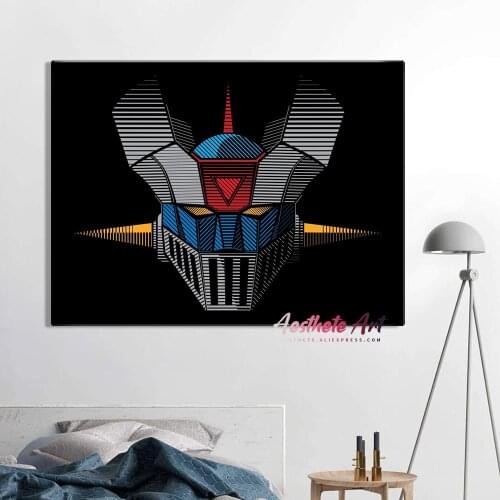 Mazinger Z Home Decor High Quality Canvas Painting Wall Picture Living Room Decoration Art Poster Print