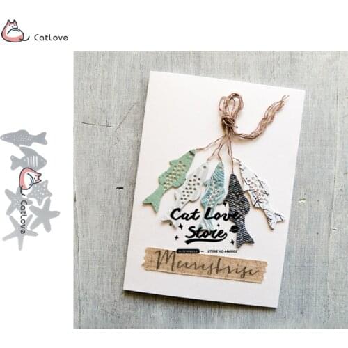 Fish Starfish Animal Metal Cutting Dies Stencil For DIY Scrapbooking Paper Card Decorative Craft Dies Embossing Die Cut New 2019