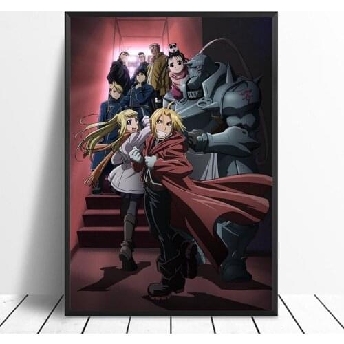 Modular Canvas Pictures Home Decoration Fullmetal Alchemist Anime Painting Wall Artwork HD Printed Nordic Poster For Bedroom