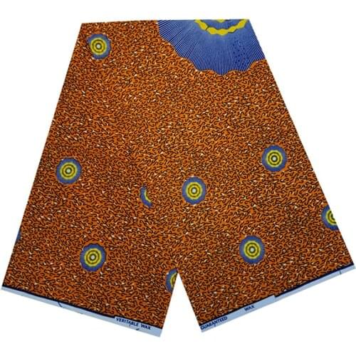 Real Wax Ankara Printed Fabrics By The Meter 100%Cotton Veritable High Quality Sewing Material African Fabric For Dress VL 273