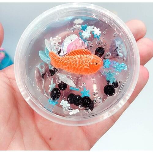 Foam Slime Clay Ball Supplie DIY Light Soft Cotton Charms Slime Fruit Kit Cloud Craft Antistress Kids Toys for Children for kids