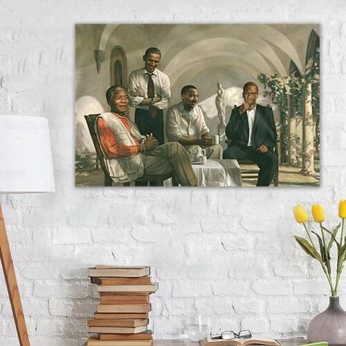 Civil Rights Pioneers Poster African American Political Figures Canvas Painting Wall Art Decor