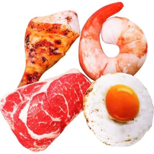 Plush Canvas Pet Toy Chicken Leg Plush Delicious Food Shape Bite-proof Durable Toys Chew Molar Cloth